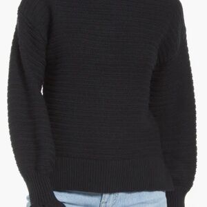 Madewell ruffle neck sweater